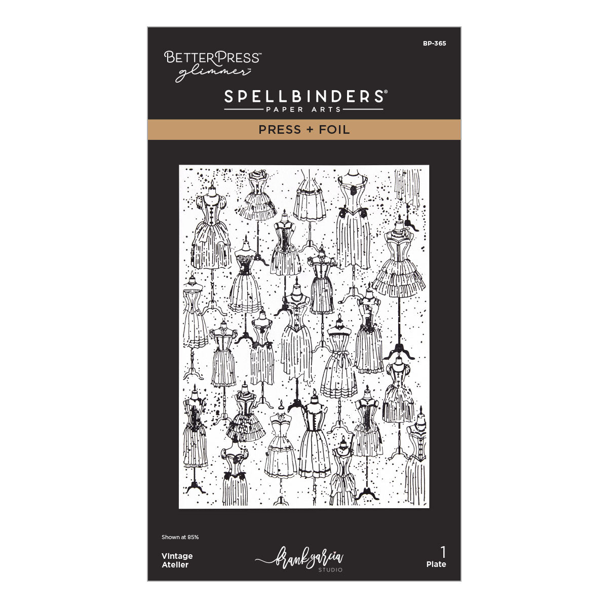 Spellbinders - Vintage Atelier Press + Foil Plate by Frank Garcia