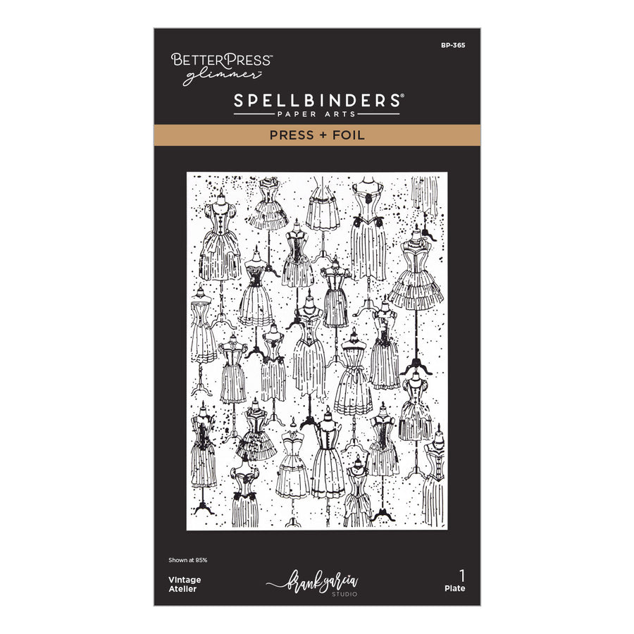 Spellbinders - Vintage Atelier Press + Foil Plate by Frank Garcia