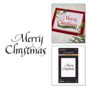 Spellbinders - Upright Italic Merry Christmas Press + Foil Plate by Paul Antonio