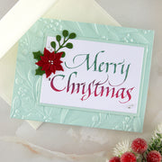 Spellbinders - Upright Italic Holiday Sentiments Press + Foil Bundle by Paul Antonio