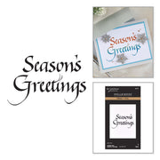 Spellbinders - Upright Italic Season's Greetings Press + Foil Plate by Paul Antonio