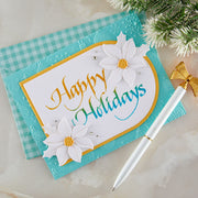 Spellbinders - Upright Italic Happy Holidays Press + Foil Plate by Paul Antonio