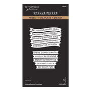 Spellbinders - Holiday Banner Greetings Press + Foil Plate & Die Set