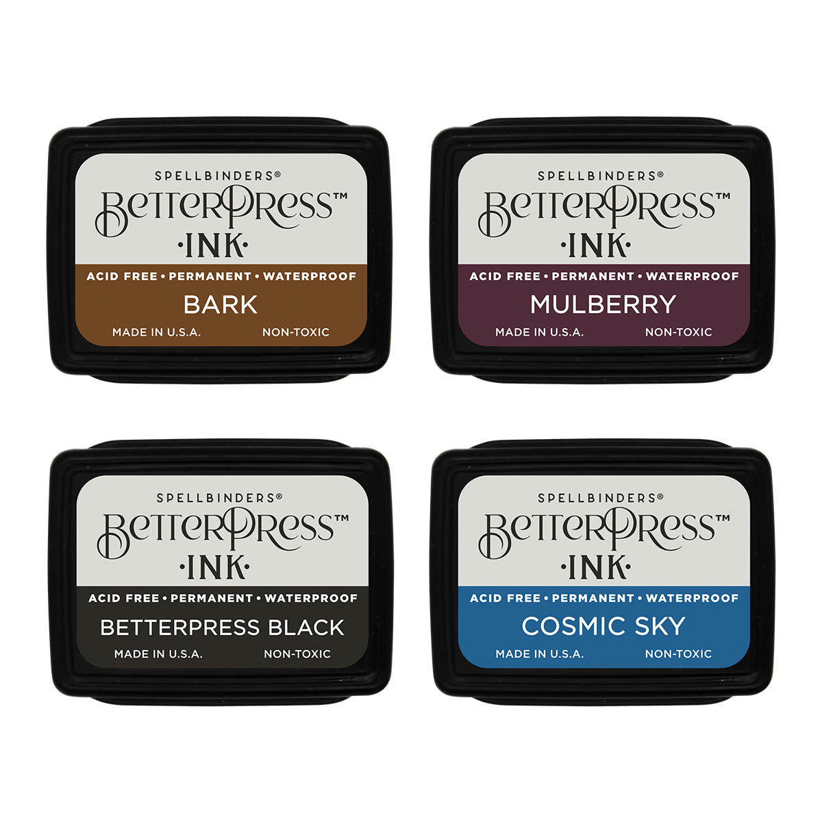 Spellbinders - Regal Tones BetterPress Ink Mini Set - 4 Pack