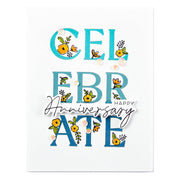 Spellbinders-Celebrate Flowers Registration Press Plate from the Let's Celebrate Collection by Yana Smakula