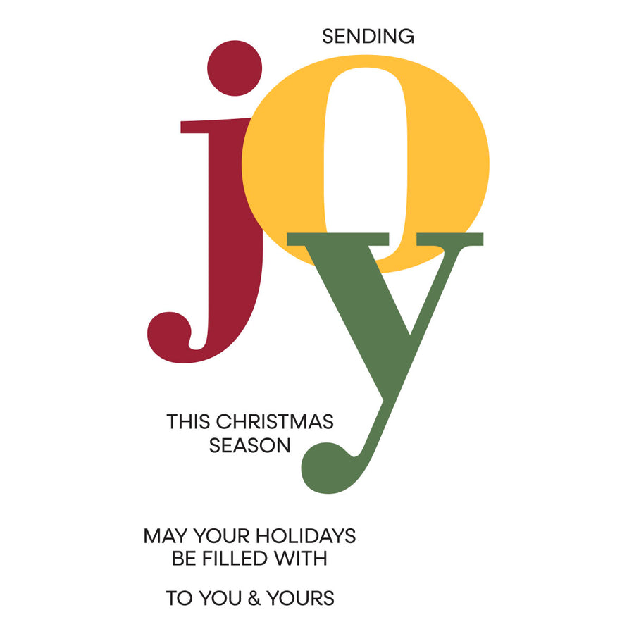 Spellbinders - Color Mix Joy Registration Press Plates from the Home for the Holidays Collection