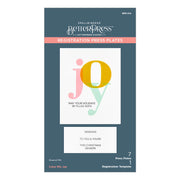 Spellbinders Color Mix Joy Registration Press Plates from the Home for the Holidays Collection