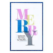Spellbinders - Color Mix Merry Registration Press Plates from the Home for the Holidays Collection