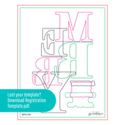 Spellbinders - Color Mix Merry Registration Press Plates from the Home for the Holidays Collection