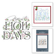 Spellbinders - Happiest  Holidays Registration Press Plate Set from the City Holiday Collection by Yana Smakula