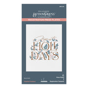 Spellbinders - Happiest  Holidays Registration Press Plate Set from the City Holiday Collection by Yana Smakula
