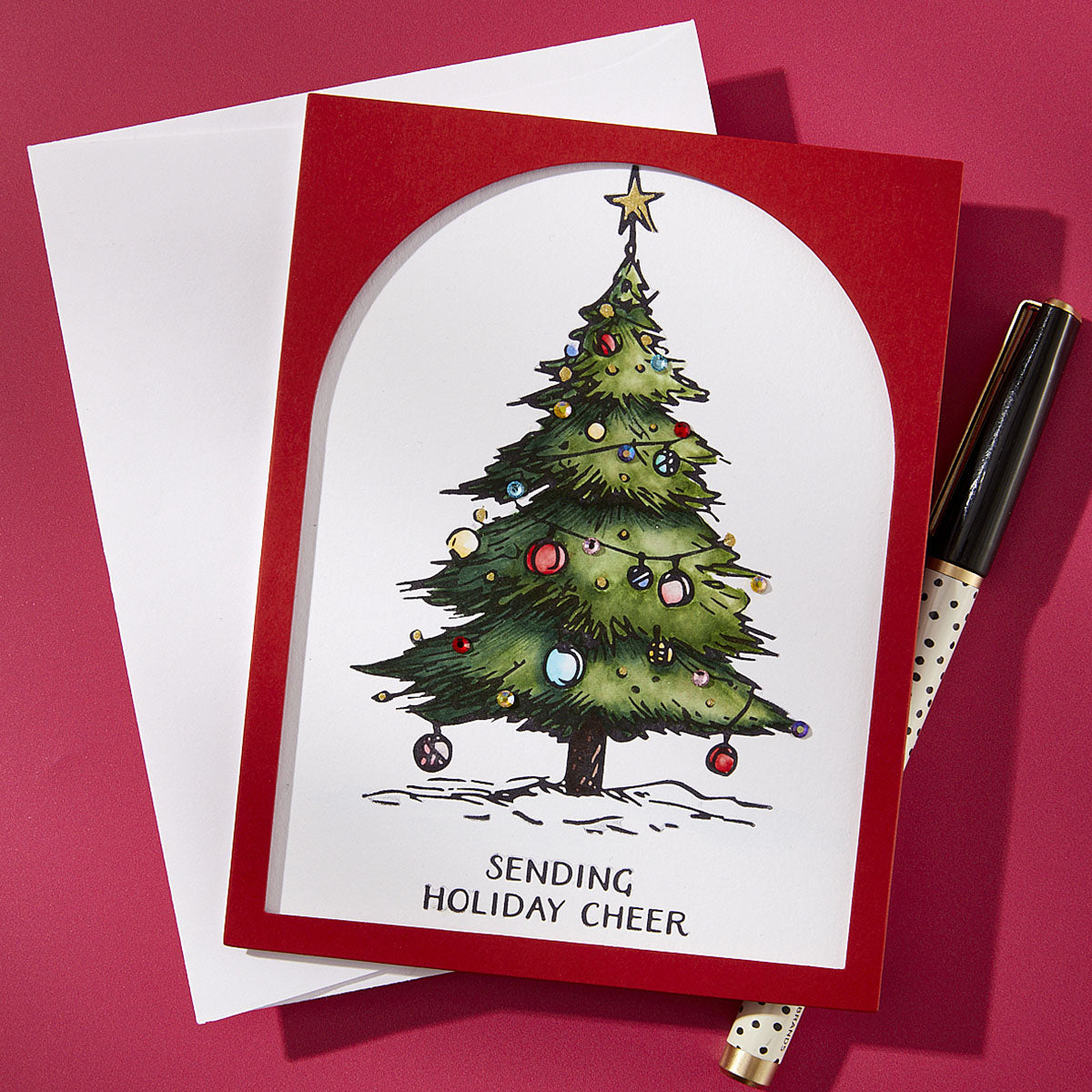 Spellbinders - Twinkle Bright Tree Registration BetterPress Plates from the Wonderland Collection
