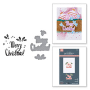 Spellbinders - Starry Merry Christmas Registration Press Plate & Die Set from the Starry Holiday Collection by Dina Wakley