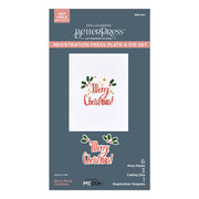Spellbinders - Starry Merry Christmas Registration Press Plate & Die Set from the Starry Holiday Collection by Dina Wakley