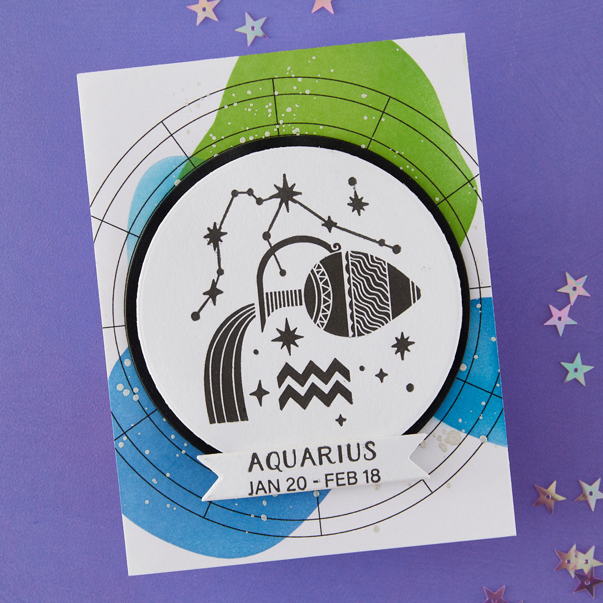 Spellbinders - Block Print Aquarius Registration Press + Foil Plate