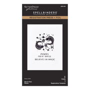 Spellbinders - Block Print Pisces Registration Press + Foil Plate