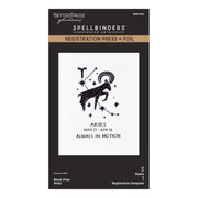 Spellbinders - Block Print Zodiacs Registration Press + Foil Bundle