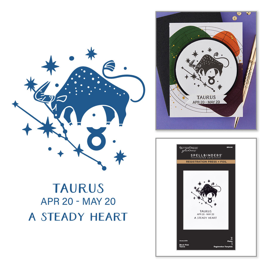 Spellbinders - Block Print Taurus Registration Press + Foil Plate