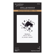 Spellbinders - Block Print Zodiacs Registration Press + Foil Bundle