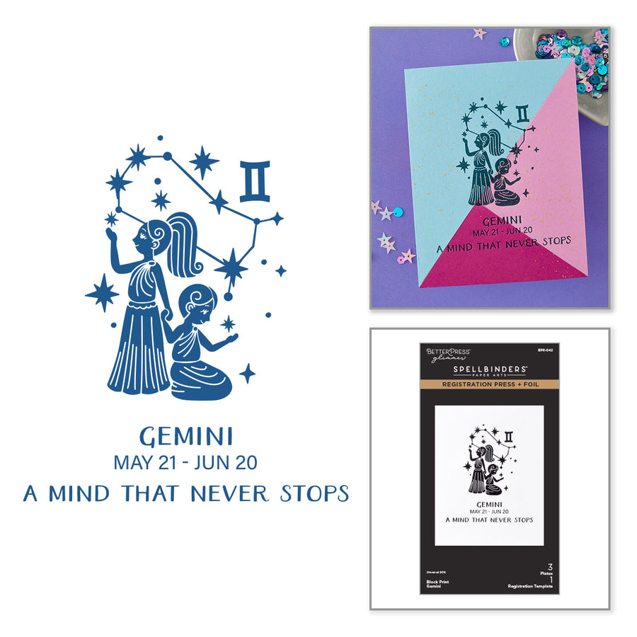 Spellbinders - Block Print Gemini Registration Press + Foil Plate