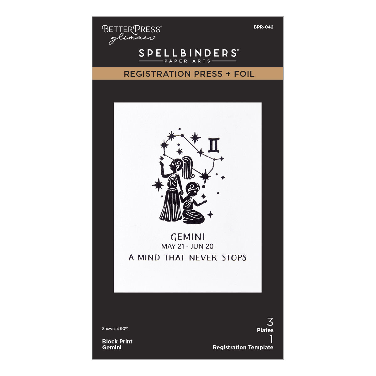 Spellbinders - Block Print Gemini Registration Press + Foil Plate