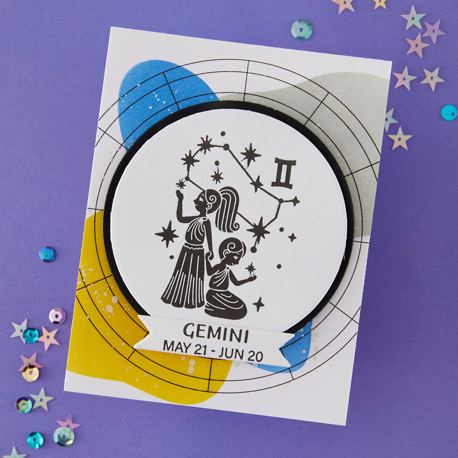 Spellbinders - Block Print Zodiacs Registration Press + Foil Bundle