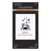Spellbinders - Block Print Zodiacs Registration Press + Foil Bundle