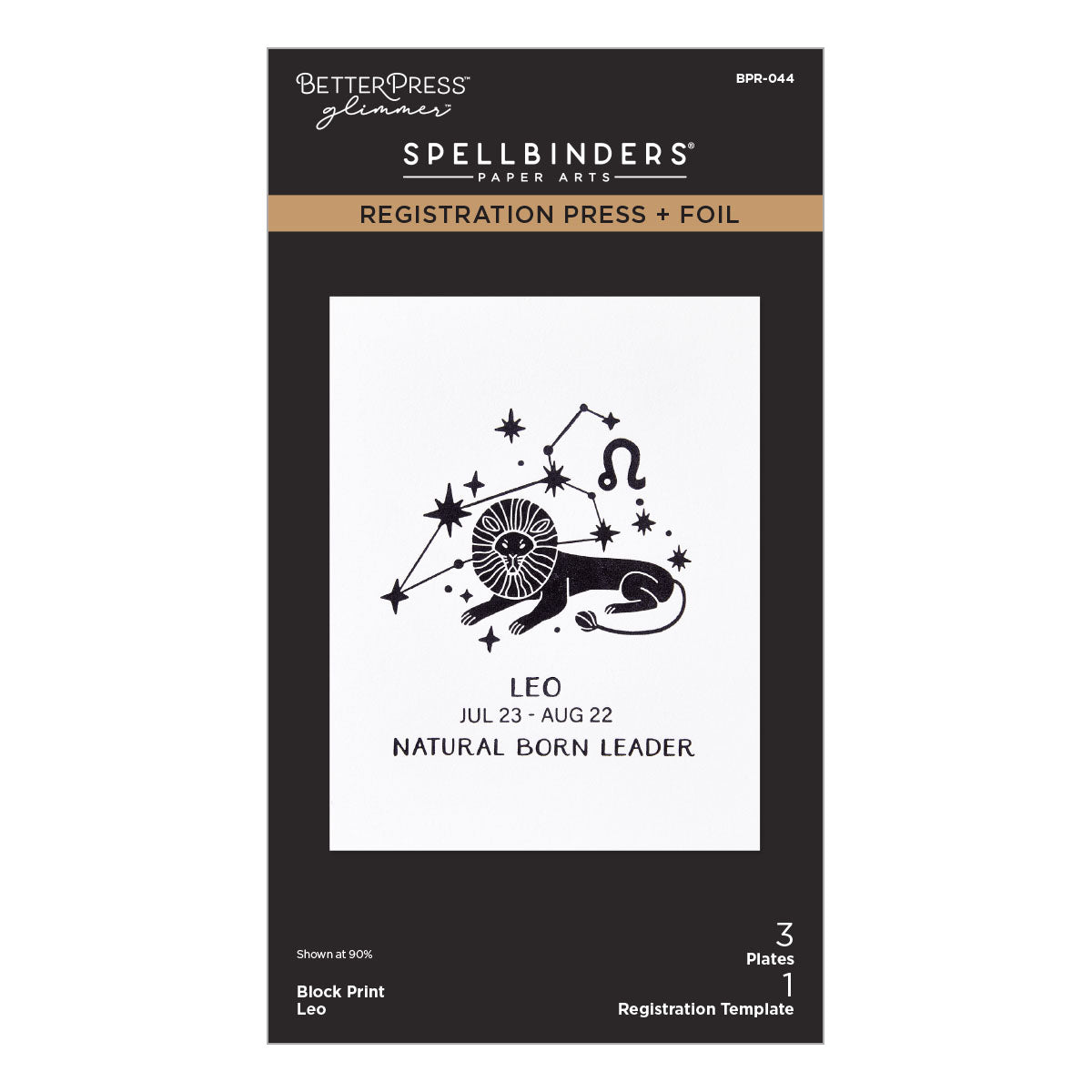 Spellbinders - Block Print Leo Registration Press + Foil Plate