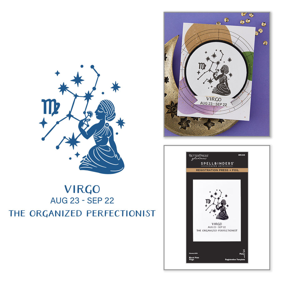 Spellbinders - Block Print Virgo Registration Press + Foil Plate