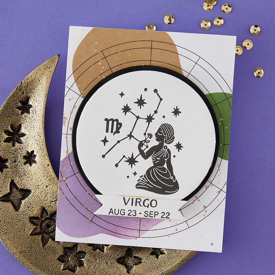 Spellbinders - Block Print Zodiacs Registration Press + Foil Bundle