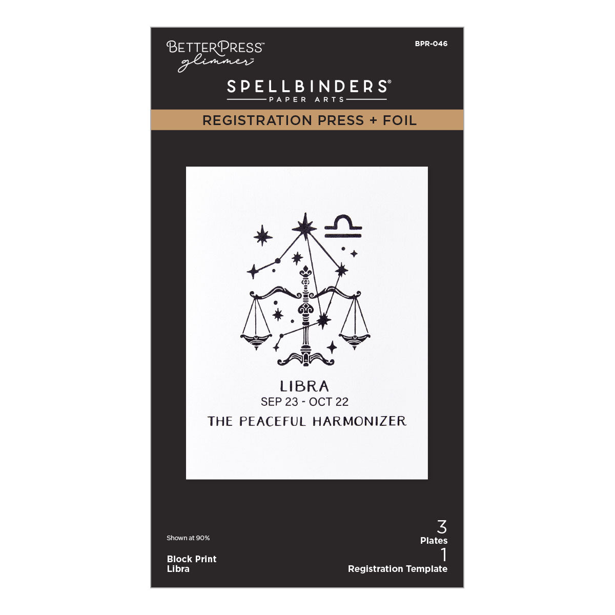 Spellbinders - Block Print Libra Registration Press + Foil Plate