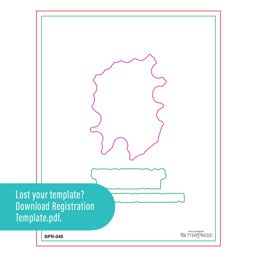Spellbinders - Block Print Sagittarius Registration Press + Foil Plate