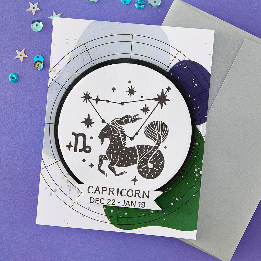 Spellbinders - Block Print Zodiacs Registration Press + Foil Bundle