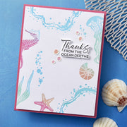 Spellbinders - BetterPress Society June 2025 (Sea Friends Press Plate & Dies Set & Add-on Sea Bubble Border Press Plate & Dies Set Bundle)