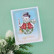 (PRE-ORDER) Spellbinders - BetterPress Society July 2026 (Snowman Wishes Press Plates, Die Set and Stencils Bundle)