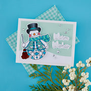 (PRE-ORDER) Spellbinders - BetterPress Society July 2026 (Snowman Wishes Press Plates, Die Set and Stencils Bundle)