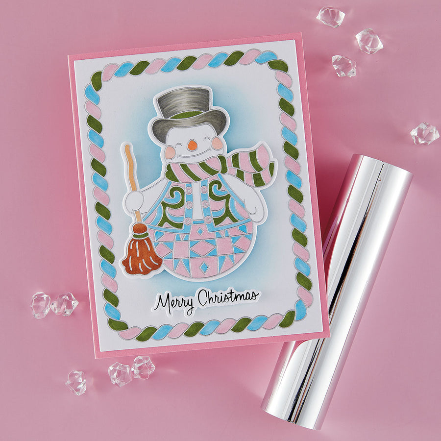 (PRE-ORDER) Spellbinders - BetterPress Society July 2026 (Snowman Wishes Press Plates, Die Set and Stencils Bundle)
