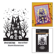 Spellbinders - BetterPress Society August 2026 (Haunted Hollow Press Plate & Die Set + Add-on Stencil Bundle)