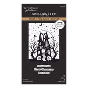 Spellbinders - BetterPress Society August 2026 (Haunted Hollow Press Plate & Die Set + Add-on Stencil Bundle)