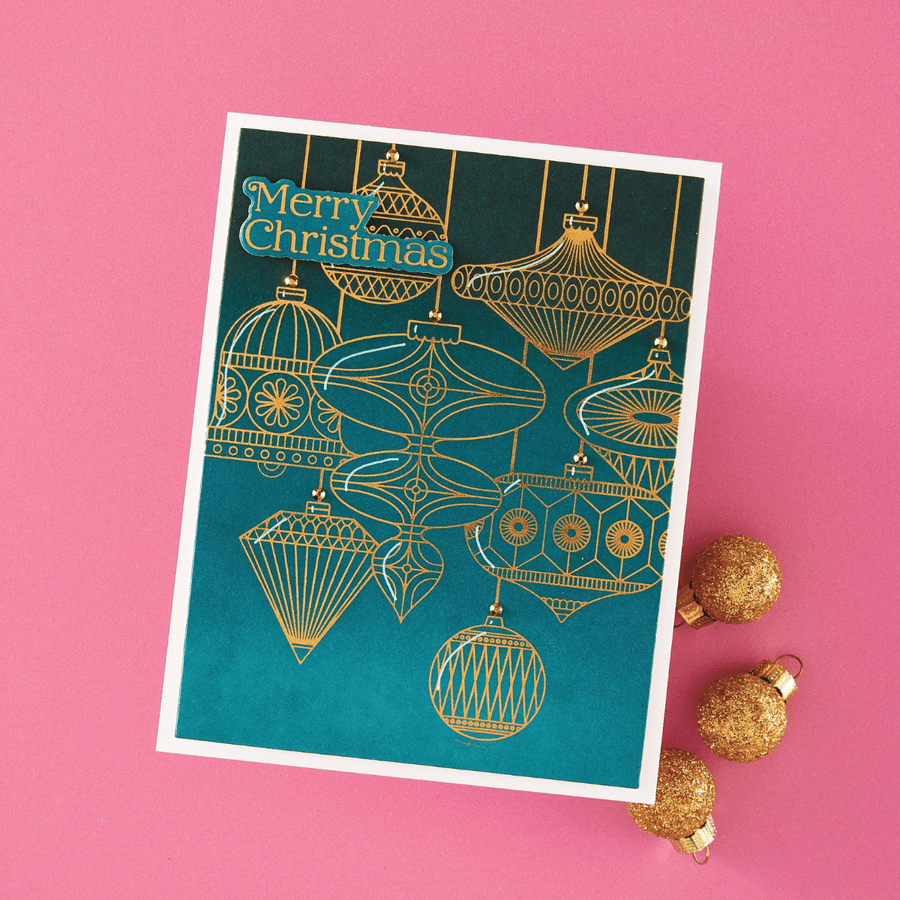 Spellbinders - BetterPress Society October 2026 (Classic Holiday Press Plate + Die Set & Stencils Bundle)