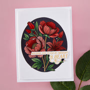 Spellbinders - BetterPress Society August 2025 (Sweet Moments Press Plate, Die Set & Stencil Bundle)