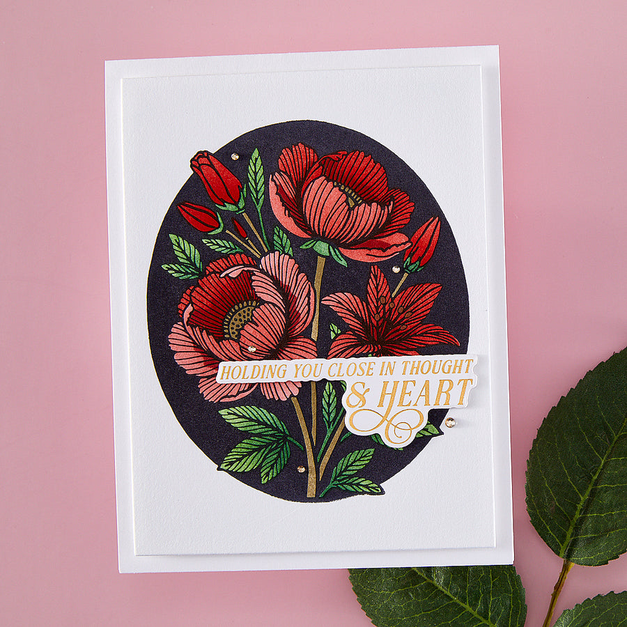 Spellbinders - BetterPress Society August 2025 (Sweet Moments Press Plate, Die Set & Stencil Bundle)