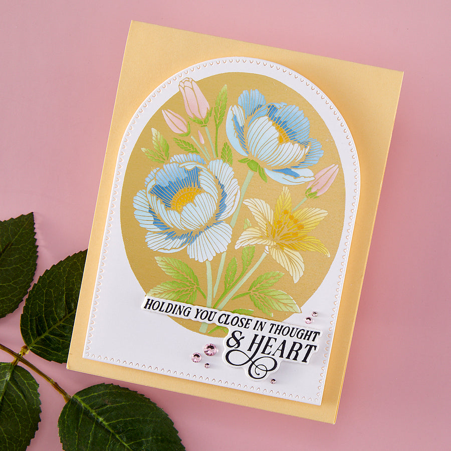 Spellbinders - BetterPress Society August 2025 (Sweet Moments Press Plate, Die Set & Stencil Bundle)