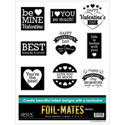 Gina K Designs Foil Mates Toner Sheets: Be My Valentine