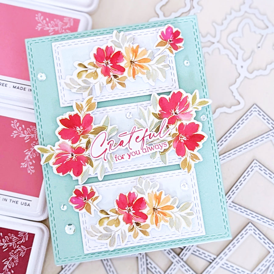 Pinkfresh Studio - Essentials: Double Stitched Rectangles Dies