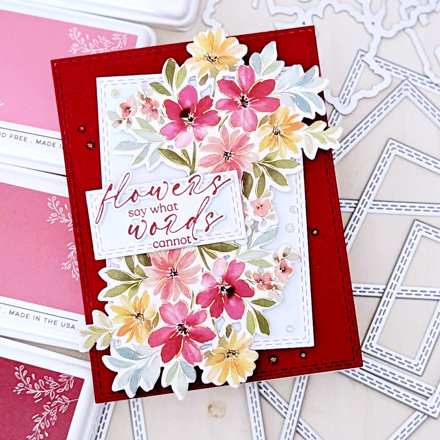Pinkfresh Studio - Essentials: Double Stitched Rectangles Dies