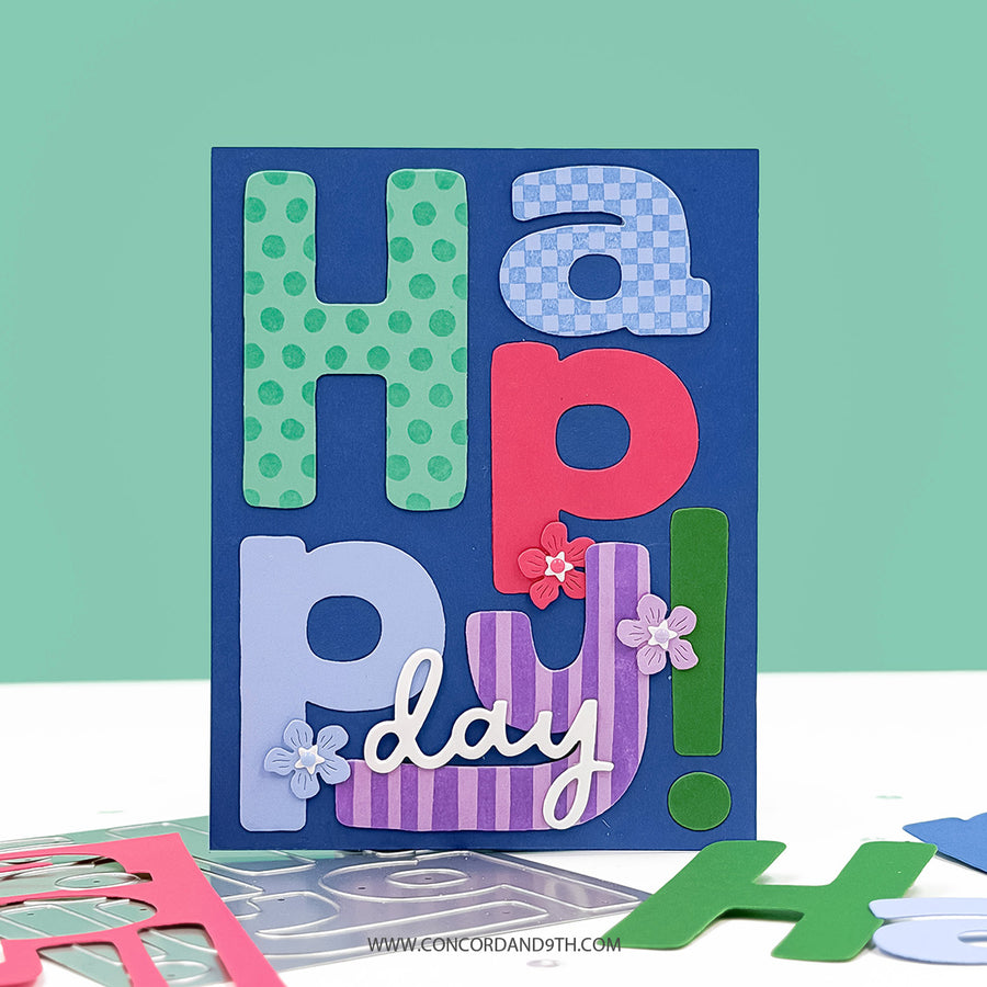 Concord & 9th - Big Happy Patterns Stamp Set