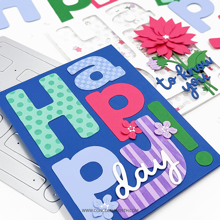 Concord & 9th - Big Happy Patterns Stamp Set