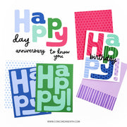 Concord & 9th - Big Happy Patterns Stamp Set