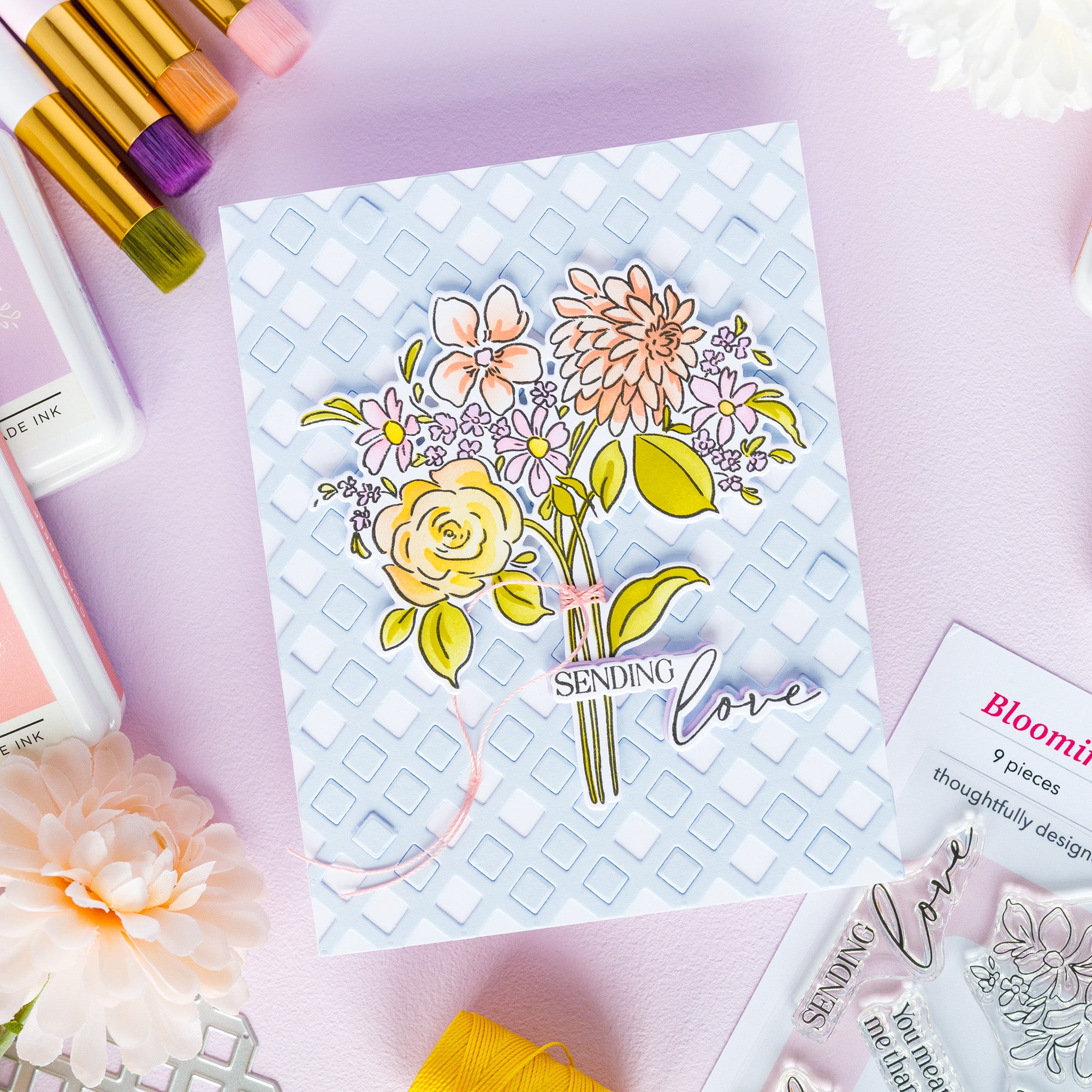 Pinkfresh Studio - Blooming Daydream Stencils